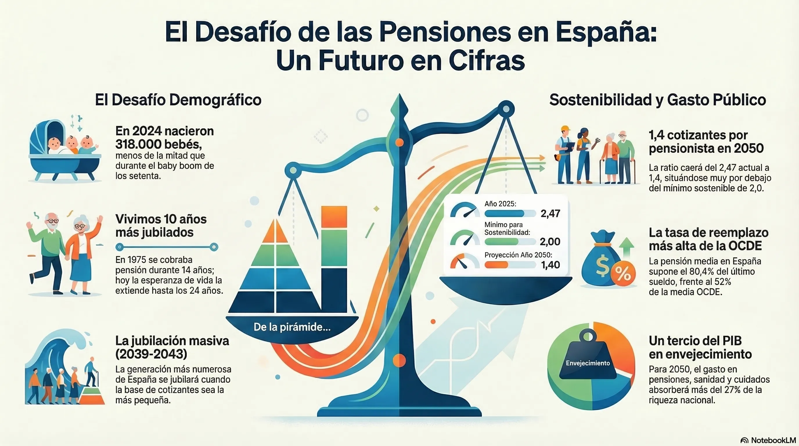 El Desafío de las Pensiones en España: Un Futuro en Cifras