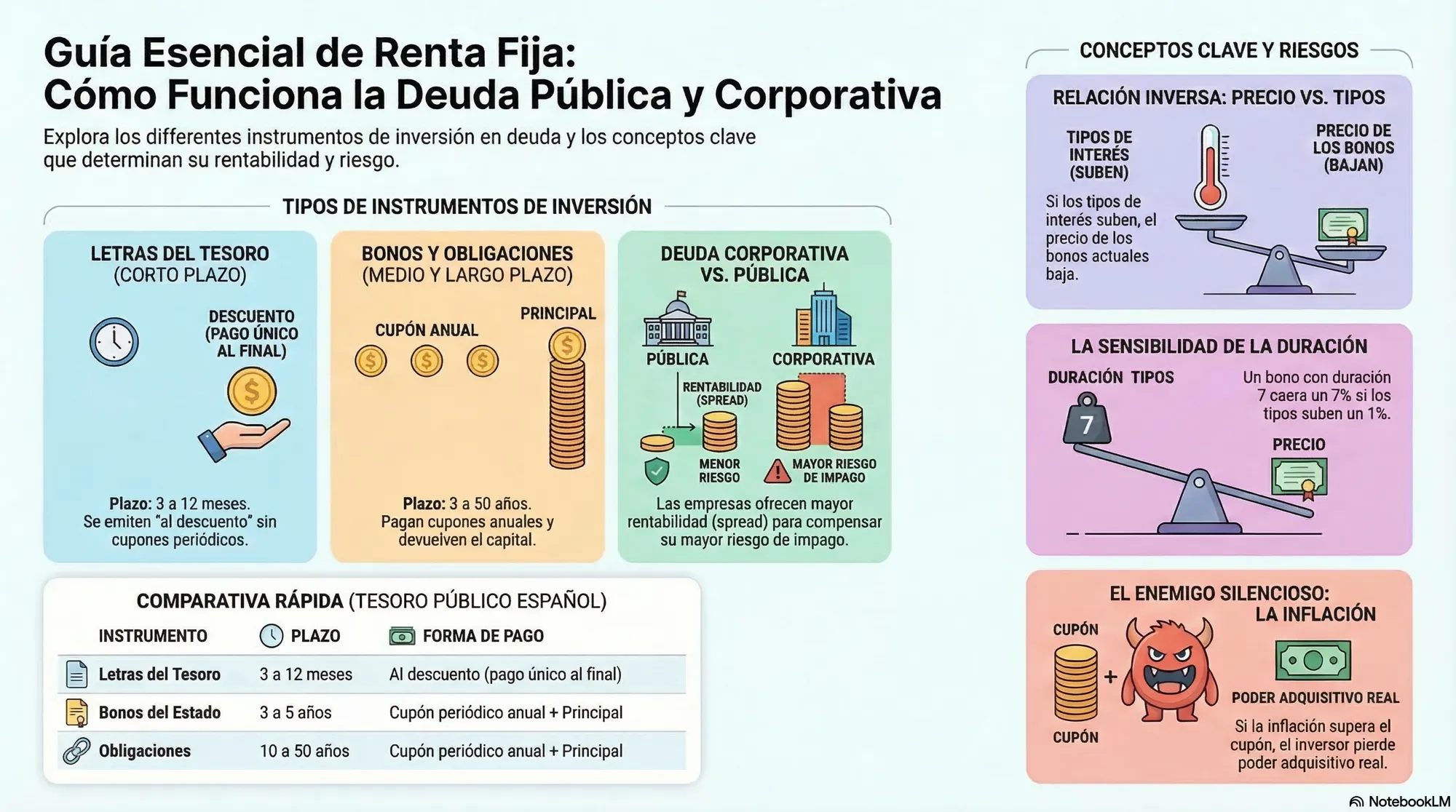 Guía Esencial de Renta Fija: Cómo Funciona la Deuda Pública y Corporativa